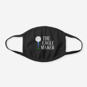 Funny The Eagle Maker Black Cotton Face Mask (Front)