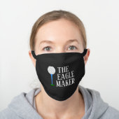 Funny The Eagle Maker Black Cotton Face Mask (Worn)