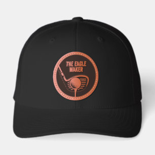 Funny The Eagle Maker Golf Club Ball Tee Leather Patch Hat