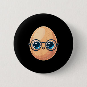 Funny The Good Egg Teacher Halloween Costume Food  Button
