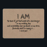 Funny the Kind of Girl Bridesmaid Proposal Card<br><div class="desc">"Will you be my Maid of honor?" Funny proposal cards. Feel free to change "Maid of honor to "Matron of honor" or "Bridesmaid".</div>