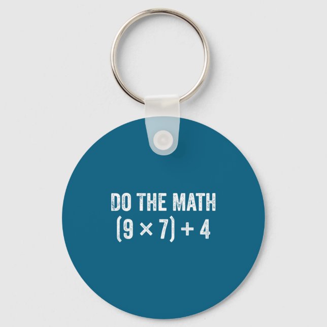 Funny The Math 67 Meme Keychain (Front)
