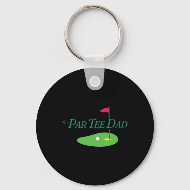 Funny The Par Tee Dad Partee Golf Family Matching  Keychain (Front)