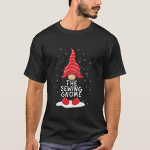 Funny The Sewing Gnome Christmas Pajamas Xmas Holi T-Shirt