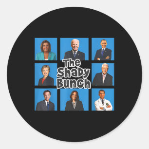 Funny The Shady Bunch 2024 Classic Round Sticker