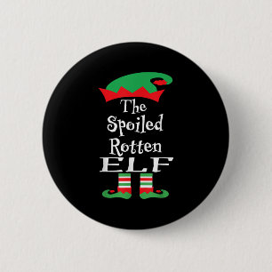 Funny The Siled Rotten Elf Shirt Christmas Matchin Button