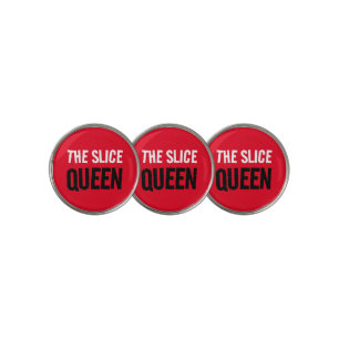 Funny The Slice Queen Golf Ball Marker