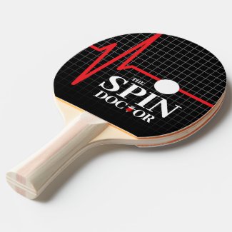 Funny The Spin Doctor Syringe Heartbeat Chart Ping Pong Paddle