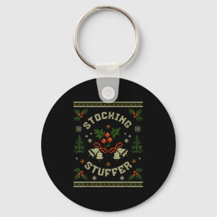 Funny The Stocking Stocking Stuffer Matching Coupl Keychain