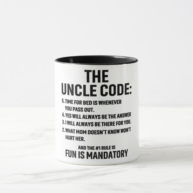 Funny The Uncle Code Mug (Center)