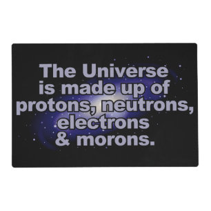 Funny "The Universe" placemat