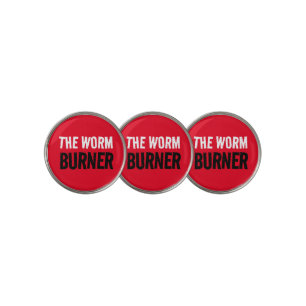 Funny The Worm Burner Golf Ball Marker