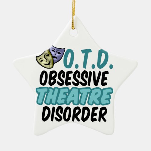 Funny Theatre Ceramic Ornament