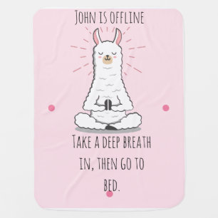 funny-themed and personalized baby blanket