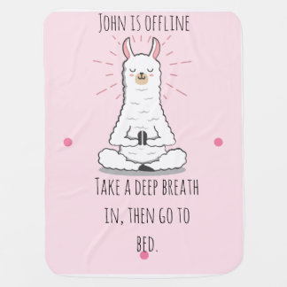 funny-themed and personalized baby blanket