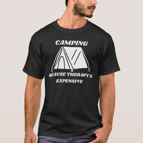 Funny Therapy Camper Camping T_Shirt