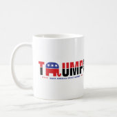 Funny There'll be hell toupee - Donald Trump 2016 Coffee Mug (Left)
