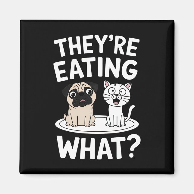 Funny They're Eating The Pets Humorous Trump Quote Magnet (Front)
