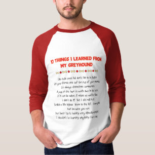 Funny Things I Learned From My Greyhound T-Shirt