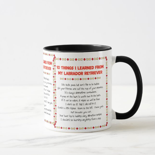 Funny Things I Learned From My Labrador Retriever Mug (Right)