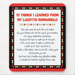 Funny Things I Learned From My Lagotto Romagnolo Mouse Pad