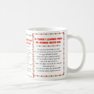 Funny Things I Learned From My Spanish Water Dog Coffee Mug