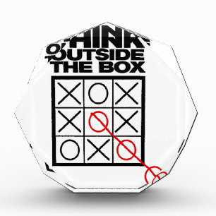Funny Think Outside the box Acrylic Award