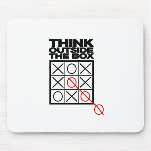 Funny Think Outside the box Mouse Pad