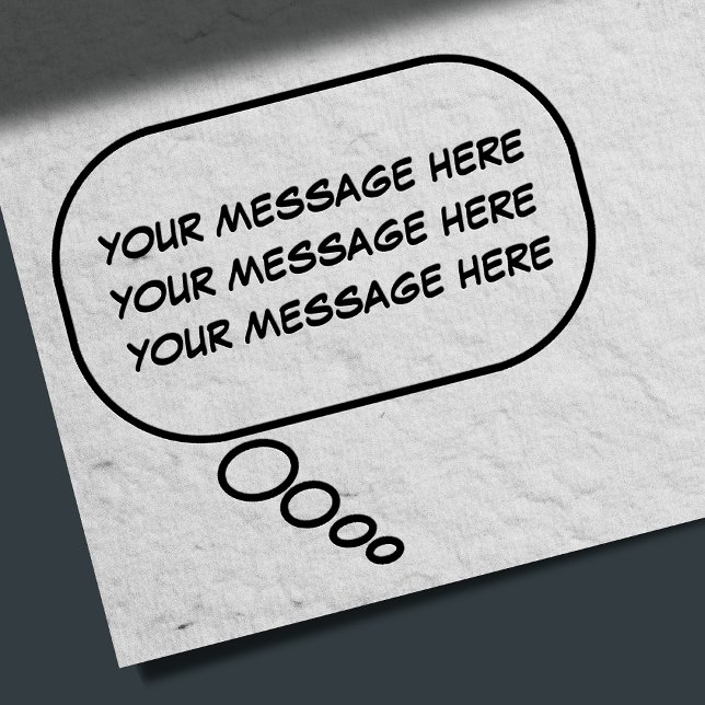 Funny Thinking Call Out Novelty Rubber Stamp (Creator Uploaded)