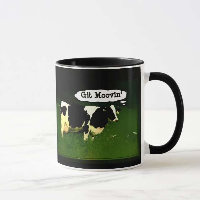 Funny Thinking Cow Mug (Right)
