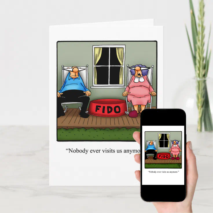 Funny Thinking Of You Greeting Card | Zazzle