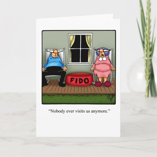 Funny Thinking Of You Greeting Card | Zazzle.com