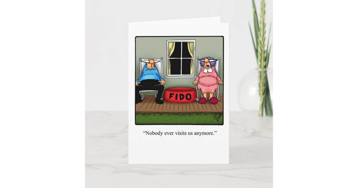 Funny Thinking Of You Greeting Card | Zazzle.com