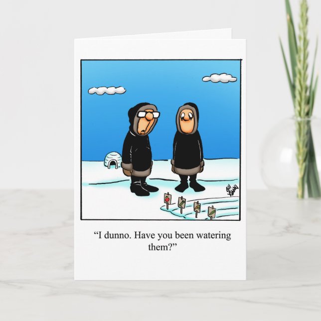 Funny "Thinking of You" Greeting Card Humor (Front)