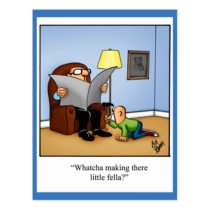 Funny Thinking of You Humor Postcard | Zazzle.com