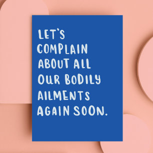 Funny Thinking of You Letterpress Thank You Card
