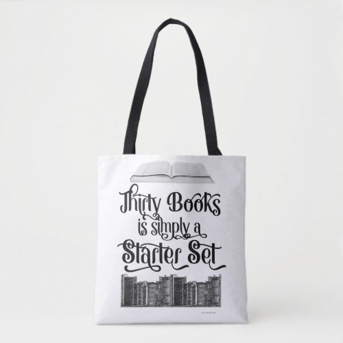 Funny Thirty Books Reading Slogan Tote Bag