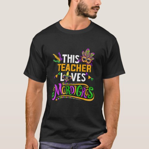 Funny This Accountant Loves Mardi Gras Festival Ca T_Shirt