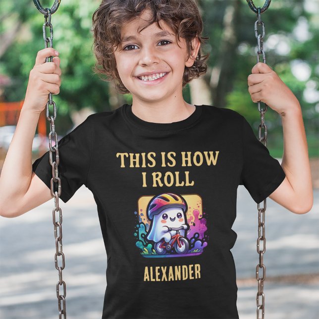 Funny This is how I roll personalized cycling boy T-Shirt (Creator Uploaded)