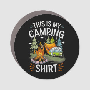 Funny This Is My Camping For Camper Car Magnet