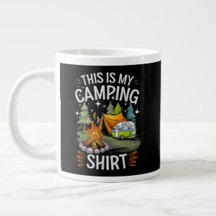 Funny This Is My Camping For Camper Giant Coffee Mug