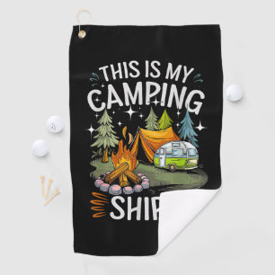 Funny This Is My Camping For Camper Golf Towel