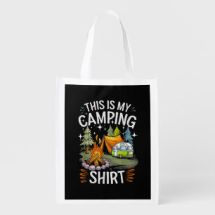 Funny This Is My Camping For Camper Grocery Bag