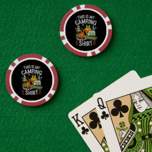 Funny This Is My Camping For Camper Poker Chips