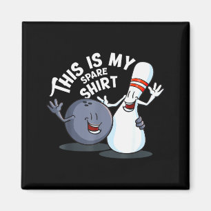 Funny This Is My Spare Bowling Game Gift For Men W Magnet