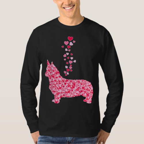 Funny This Is My Valentine Pajama Corgi Dog Lover  T_Shirt