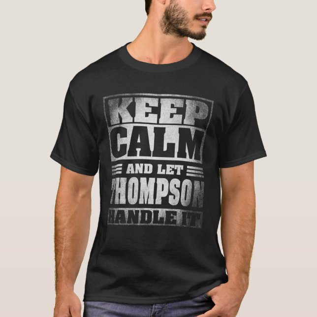 Funny Thompson Name Gift - Thompson T-Shirt (Front)