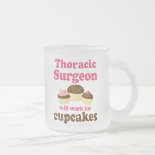 Funny Thoracic Surgeon Frosted Glass Coffee Mug