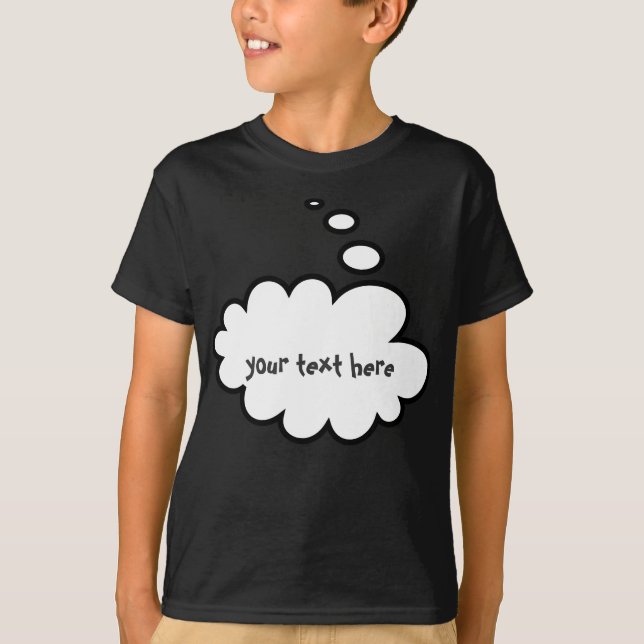 Funny Thought Bubbles T-Shirt (Front)