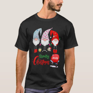 Funny Three Christmas Dwarf Family 2021 T-Shirt